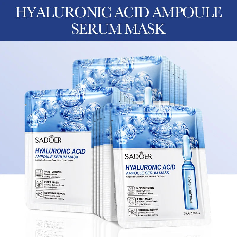 4K Gold Hyaluronic Acid Face Mask Set