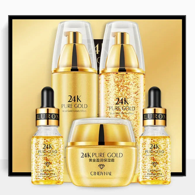 24k Gold Facial Skin Care Set