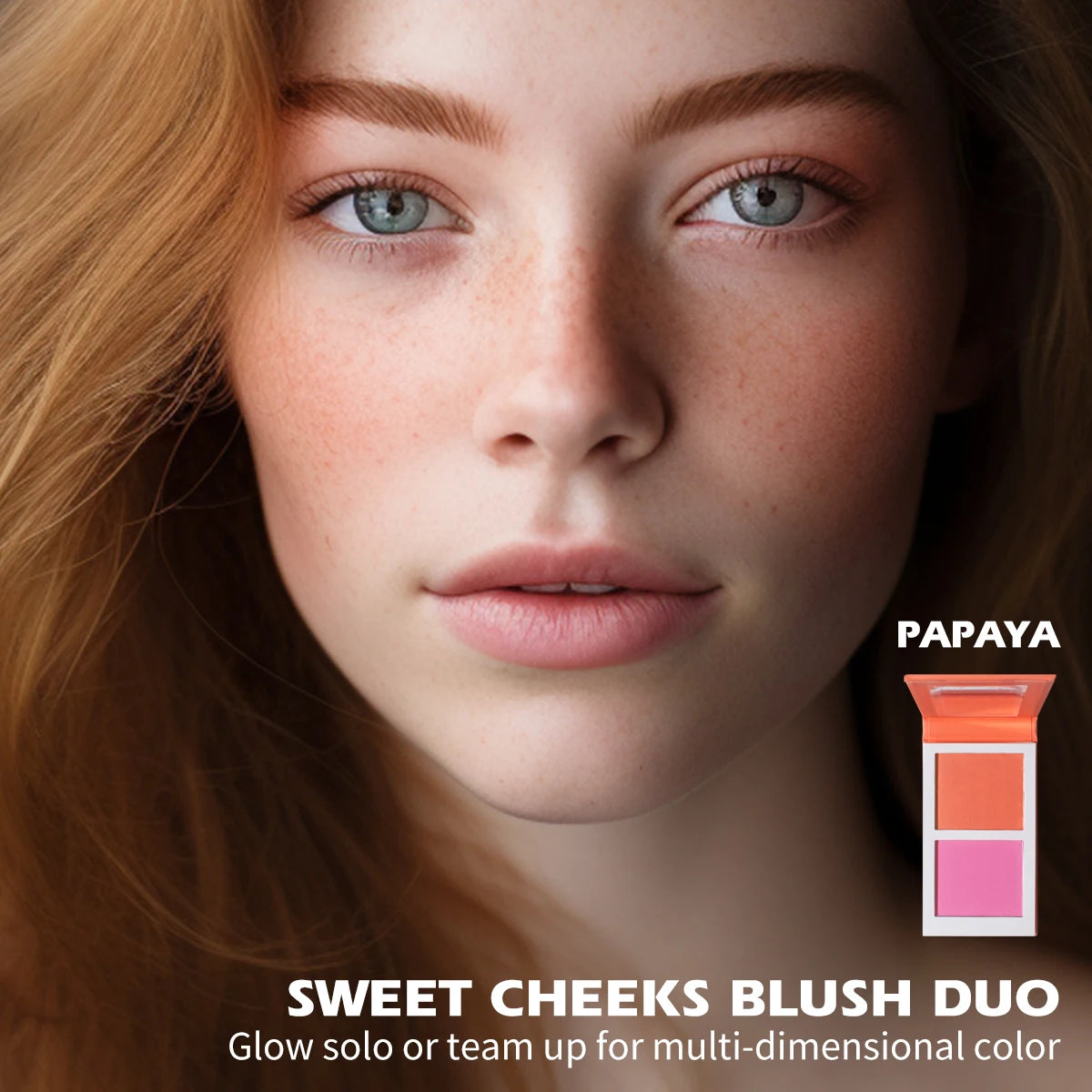 Matte Peach Powder Blush Palette