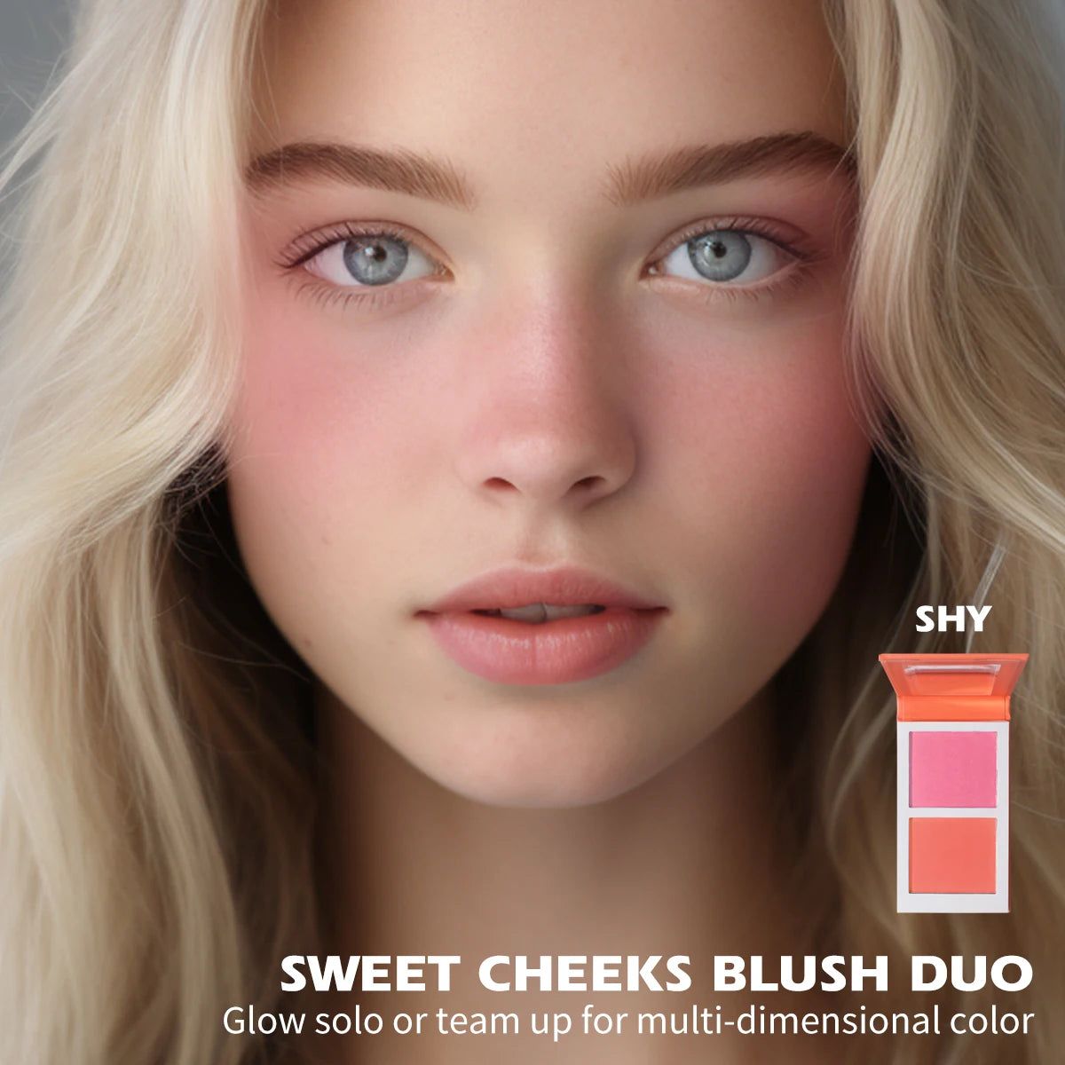 Matte Peach Powder Blush Palette