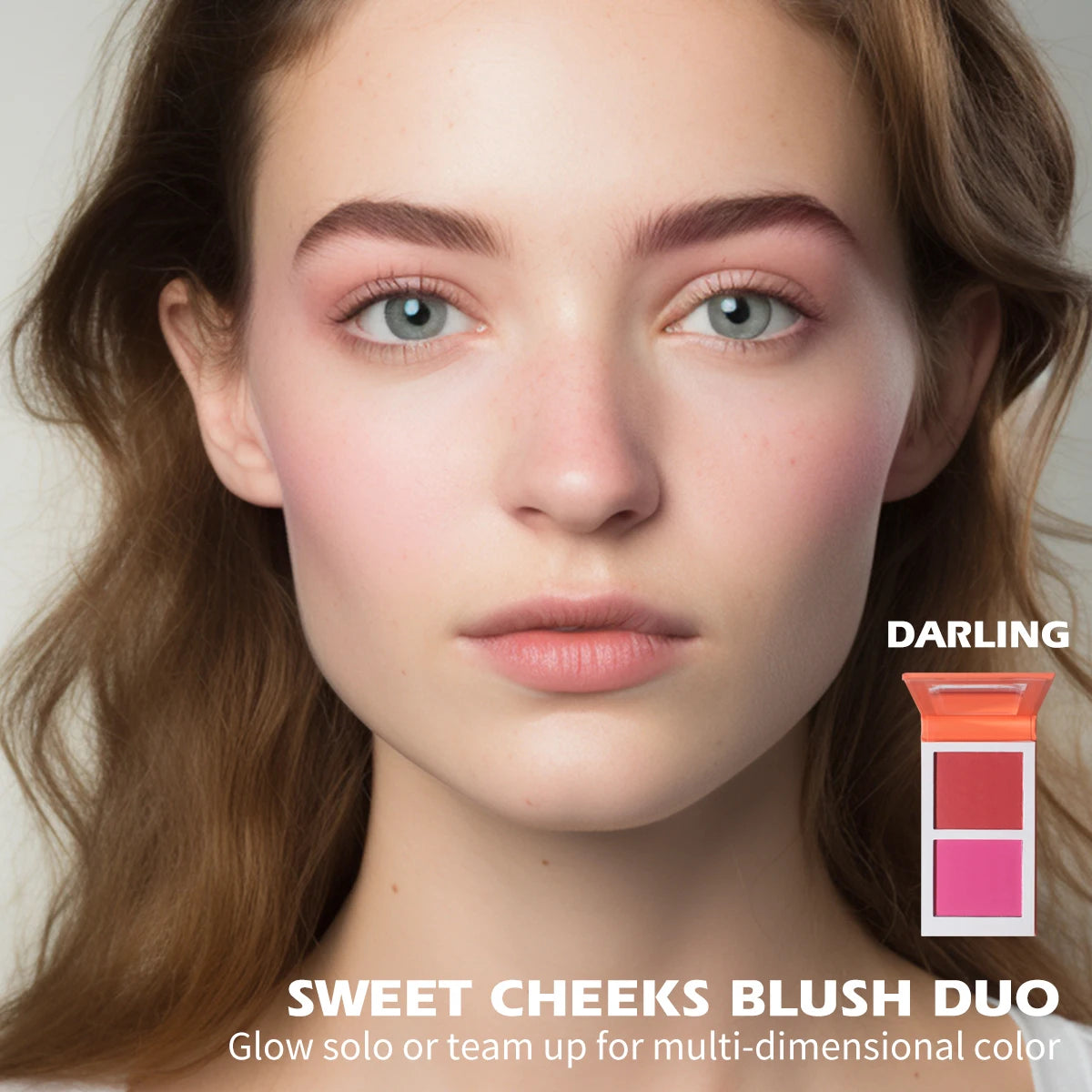 Matte Peach Powder Blush Palette